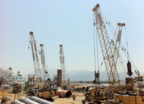 Bored Pile Works for Sewage Diversion Plan at Jordan, Hong Kong